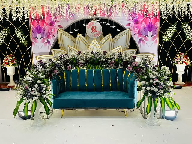 Marriage stage decoration by Ayodhya Events