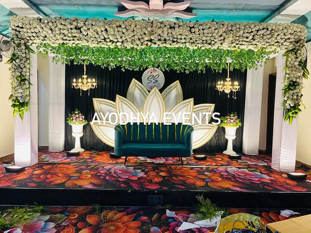 Marriage stage decoration by Ayodhya Events