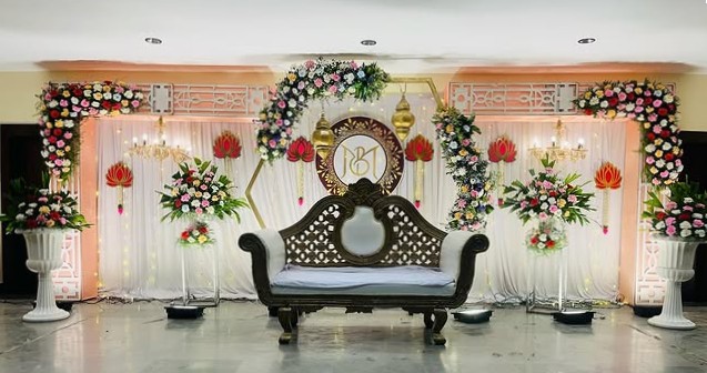 Marriage stage decoration by Ayodhya Events