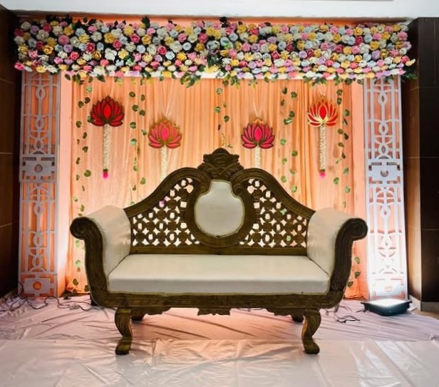 Marriage stage decoration by Ayodhya Events