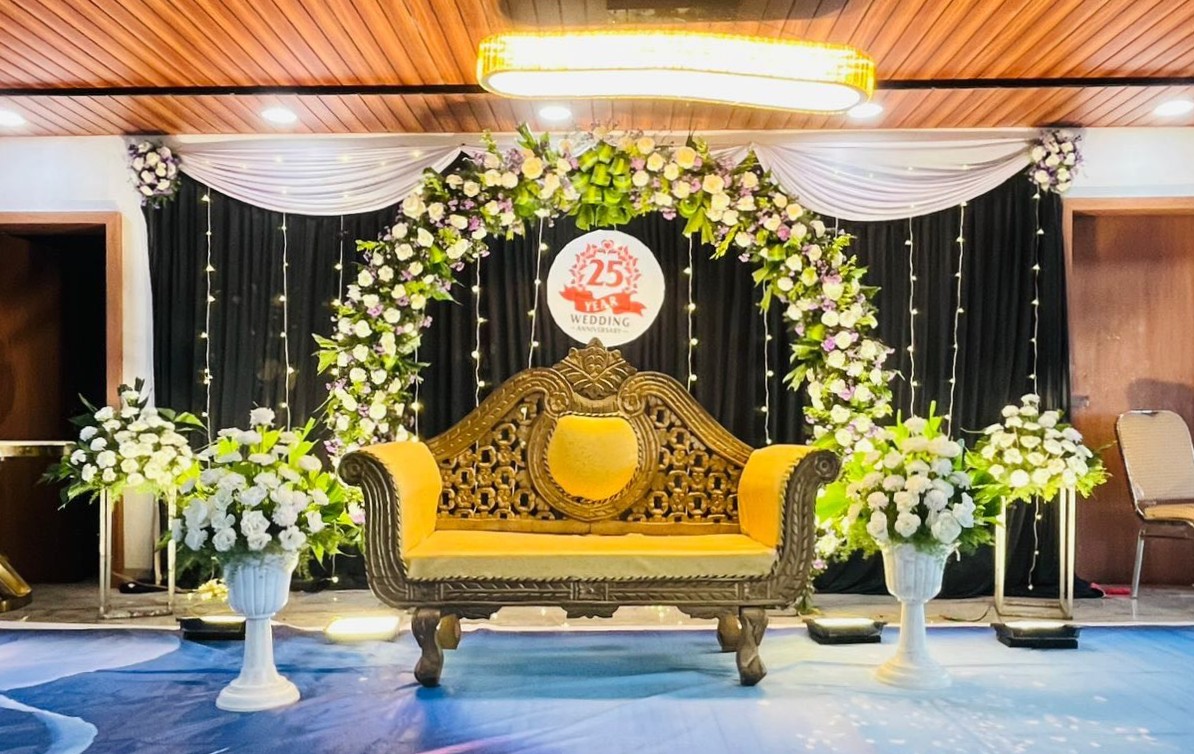 Anniversary and milestone celebration decoration by Ayodhya Events