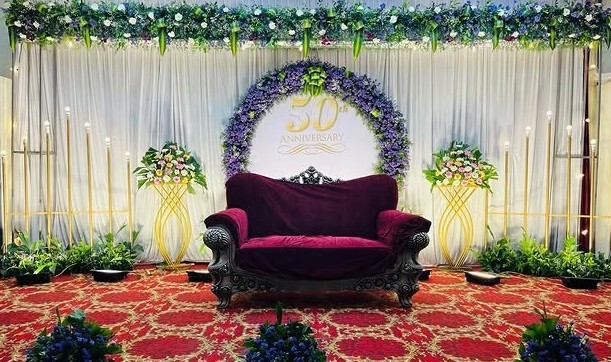 Anniversary and milestone celebration decoration by Ayodhya Events
